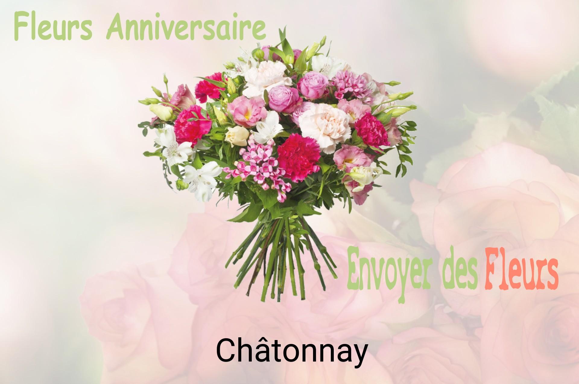 Bouquet de fleurs d’anniversaire livré à Châtonnay